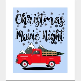 Christmas Movie Night Posters and Art